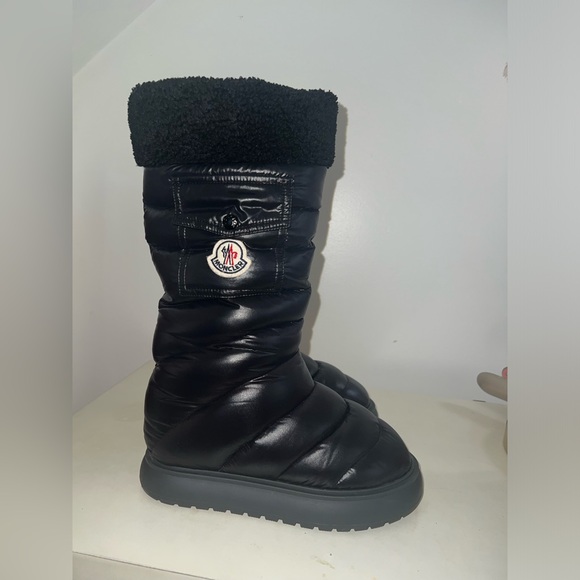 Gaia fleece-trimmed quilted shell boots - Picture 1 of 6